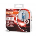 Автомобільні лампочки Osram Night Breaker Laser (NG) H4 60/55W 12V (Комплект: 2 шт.)