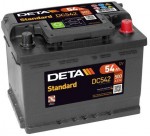 Батарея аккумуляторная Deta Standart 12В 54Ач 500A(EN) R+