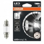 Автомобильная лампочка Osram LEDriving SL Сool White 6000 К C5W 36mm 1W, SV8.5-8, 12V