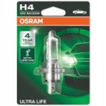 Автомобильная лампочка Osram Ultra Life H4 60/55 W 12 V (блистер)