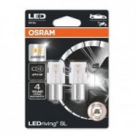 Автомобильные лампочки Osram LEDriving P21W 12V 1,4W BA15s желтые (2 шт.)