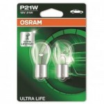 Автомобильные лампочки Osram Ultra Life P21W 12V 21W BA15S (2 шт.)