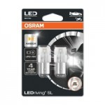 Автомобильные лампочки Osram LEDriving P21/5W 12V 2W BAY15d желтые (2 шт.)