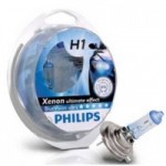 Автомобильная лампочка Philips BlueVision ultra H1 12V 55W (комплект: 2шт.)