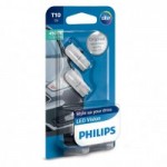 Автомобильные светодиодные лампочки PHILIPS 12791B2 T10 LED 4500 К 12V B2 (2 шт.)