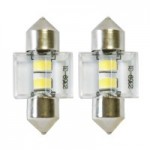 Автолампа C5W 12V 1W S8.5d LED (6000K/60lm/31mm) Ice White (blister/2шт.)