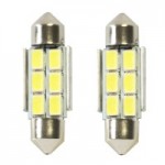 Автолампа C5W 12V 1W S8.5d LED (6000K/60lm/36mm) Ice White (blister/2шт.)