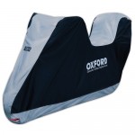 Чохол для мотоцикла OXFORD AQUATEX NEW C колір срібний, розмір XL (277.0 см) - водовідпірний, з місцем для скрині