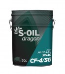 Масло моторное S-Oil DRAGON CF-4 5W-30, 20 л (DCF53020) S-Oil DCF53020