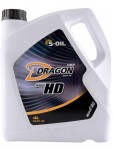 Масло трансмиссионное S-Oil DRAGON GEAR HD 80W-90, 4 л (DGHD80904) S-Oil DGHD80904