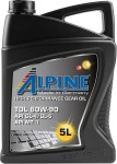 Масло трансмиссионное ALPINE Gear Oil TDL 80W-90 GL-4/GL-5, 5 л (0100722) ALPINEOIL 0100722