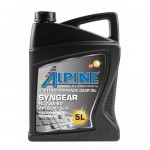 Масло трансмиссионное ALPINE Syngear 75W-80 FE GL-4/GL-5, 5 л (0101582) ALPINEOIL 0101582