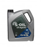 Масло моторное S-Oil DRAGON CJ-4/SL 10W-40, 4 л (DCJ10404) S-Oil DCJ10404