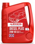 Масло моторное AZMOL Diesel Plus 20W-50, 5 л (AZMOLDIESELPLUS20W505Л) Azmol AZMOL DIESEL PLUS 20W-50, 5 Л