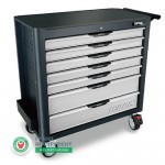 Тележка для инструмента 7 секций JUMBO NEW PRO-LINE (серая)