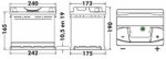 Батарея аккумуляторная Exide 12В 62Ач 540A(EN) R+