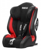 Детское кресло с 9-36 кг с системой ISOFIX, черно-красное