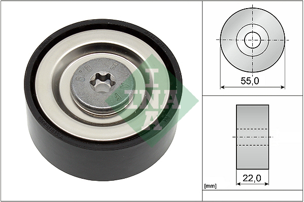 Ролик генератора Toyota Rav4 2.0D 15-18 (паразитный) (55x22)