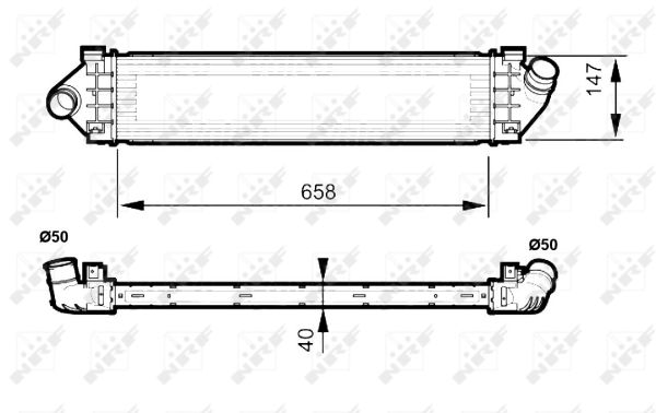 Радиатор интеркулера Ford Galaxy/Mondeo/S-Max 1.6/1.8/2.0TDCi 07-15