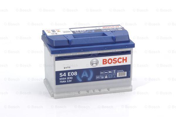 Батарея аккумуляторная Bosch S4 E08 12В 70Ач 650A(EN) R+