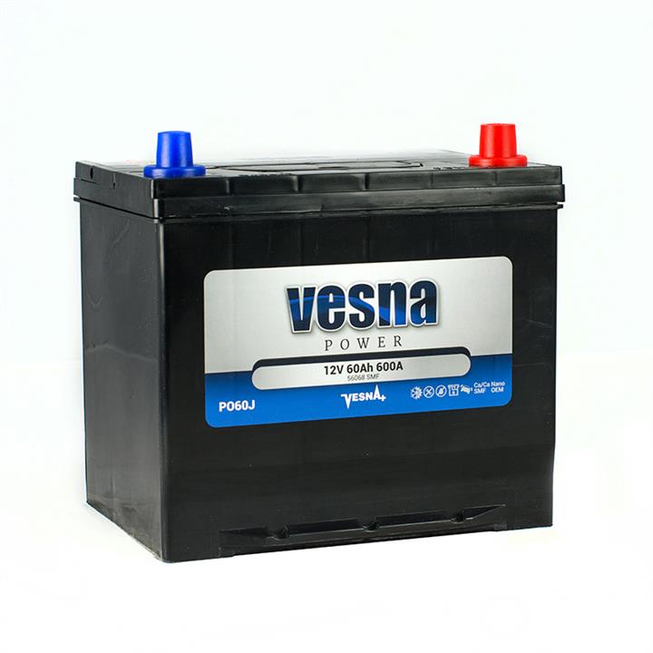 Батарея аккумуляторная Vesna Premium 12В 60Ач 600A(EN) R+