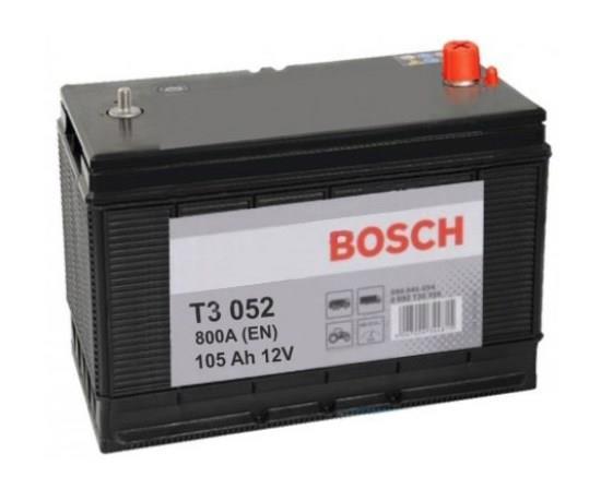 Аккумулятор 105Ач-12v BOSCH (T3052) (330x172x240), L, EN800