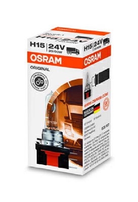 Автомобильная лампочка Osram Original line H15 20/60 W 24 V