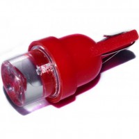 Автомобильная лампочка AllLight LED T10, 1 диод W2.1x9.5d 12V Red