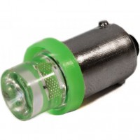Автомобильная лампочка AllLight LED T8.5, 1 диод BA9s 12V Green