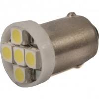 Автомобильная лампочка AllLight LED T8.5, 5 диодов BA9s 12V White