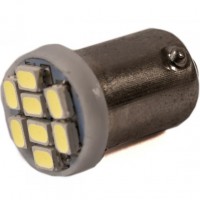 Автомобильная лампочка AllLight LED T8.5, 8 диодов BA9s 12V White