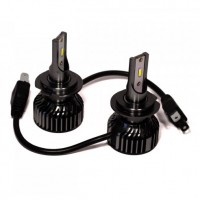 Автомобильные светодиодные LED лампочки HeadLight T18 H4 6000 К 30W (2 шт.)