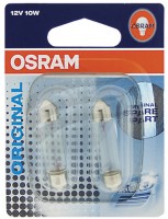 Автомобильные лампочки Osram 6411-02B SV8.5 (T11x41), C10W 12 V (к-кт 2 шт.)
