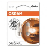 Автомобильные лампочки Osram 6438-02B SV8.5 (T10x31), C10W 12 V (к-кт 2 шт.)