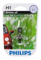 Автомобильная лампочка Philips LongLife EcoVision H1 12V 55W (в блистере)