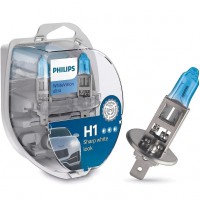 Автомобильные лампочки Philips WhiteVision Ultra H1 12V 55W 3700 К P14.5s (2 шт.)
