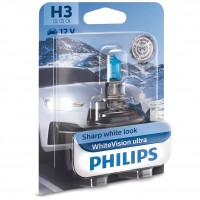 Автомобильная лампочка Philips WhiteVision H3 55W 12V 3900 К