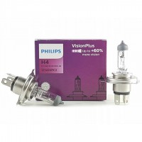 Автомобильная лампочка Philips VisionPlus H4 12V 60/55W (комплект: 2шт.) 12342VPC2