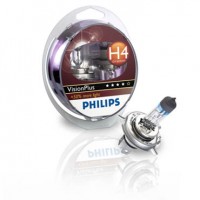 Автомобильная лампочка Philips VisionPlus H4 12V 60/55W (комплект: 2шт.)