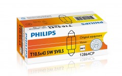 Автомобильная лампочка Philips Standard Vision 12864cp SV8.5 (T10,5x43), C5W 12 V