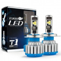 Автомобильные светодиодные LED лампочки TurboLed T1 H27 6000 К 50W 12/24v (2 шт.)
