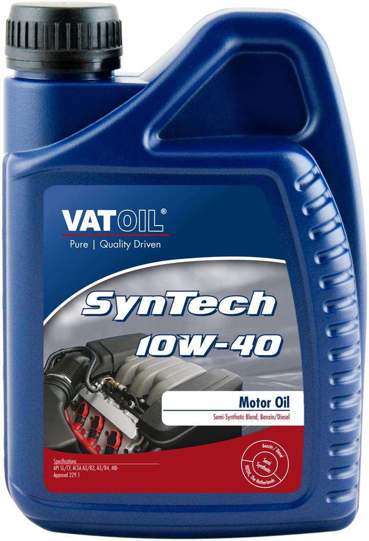 Масло моторное Vatoil SynTech 10W-40, 1 л (50028) Vatoil 50028