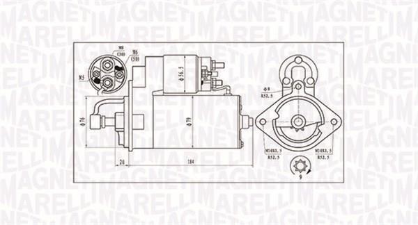 Стартер BMW 5 (E34/E39/E60) M57/M51 (2kw) (z=9)