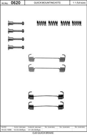 Комплект пружинок колодок ручника BMW 3 (E21/E30) 78-94