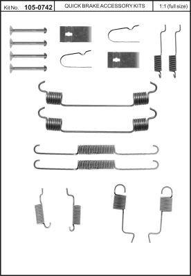 Комплект пружинок колодок ручника Mazda 323/MX-3 89-98