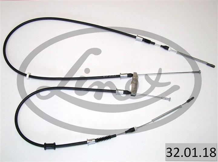 Трос ручника (задний) Opel Astra F 1.4-2.0 91-98 (1689/1092+1274/681mm)