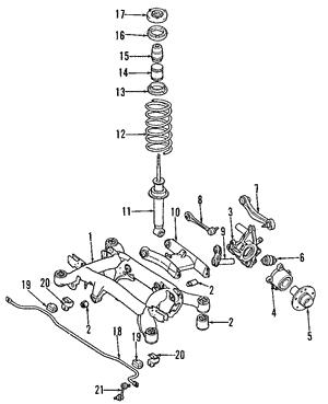 Проставка пружины (задней/верхняя) BMW 5 (E39)/X5 (E53) 96- M47/M52/M57/M62