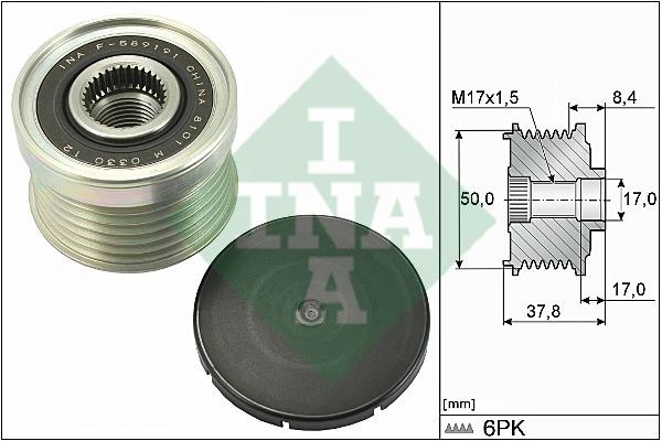 Шкив генератора Nissan Qashqai 2.0 14-