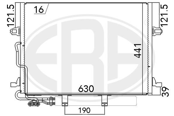 Радиатор кондиционера MB E-class (W211) 02-09