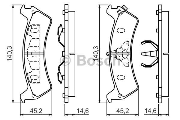 Колодки тормозные (задние) Jeep Cherokee 84-01 (Kelsey-Hayes)